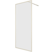 Raumdusche Aurlane Golden Edge 900x2000 mm Echtglas Klar hell gold Reversibel