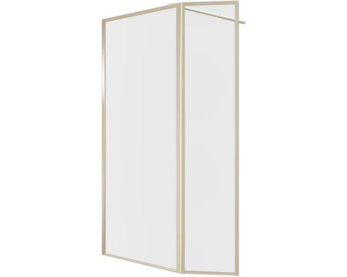 Raumdusche Aurlane Golden Edge 900x2000 mm Echtglas Klar hell gold Reversibel mit 400 mm Klappwand Raumdusche Aurlane Golden Edge 900x2000 mm Echtglas Klar hell gold Reversibel mit 400 mm Klappwand