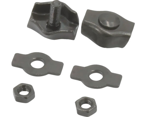 Befestigungsmaterial bestehend aus Schrauben, Muttern und Unterlegscheiben