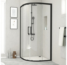 Duschkabine mit Duschsystem im Badezimmer