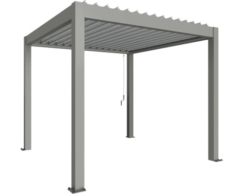 Pergola biohort 3 x 3,5 quarzgrau-metallic