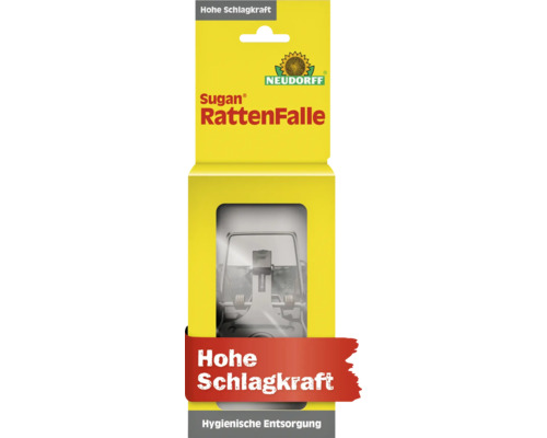 Sugan Rattenfalle in gelber Verpackung von Neudorff