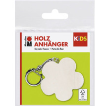 Marabu Holzanhänger Schlüsselanhänger Blume in Verpackung