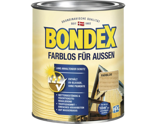 Bondex Farblos für Aussen, Klarlackdose für den Aussenbereich