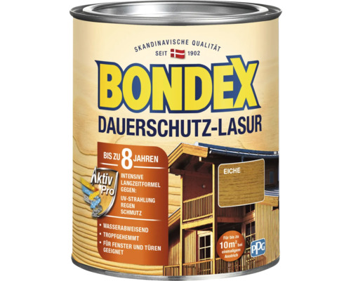 Bondex Dauerschutz-Lasur Dose, Holzschutz für Aussenbereiche