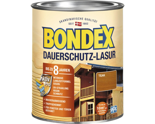 Dose Bondex Dauerschutz-Lasur, Teakholzfarbe