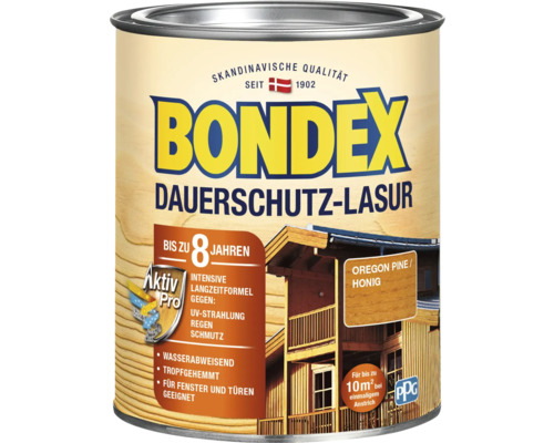 Dose Bondex Dauerschutz-Lasur Oregon Pine Honig für den Aussenbereich