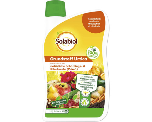 Grundstoff Urtica Solabiol Pflanzenstärkung Konzentrat 1 L bis zu 5 L Spritzbrühe 100m²