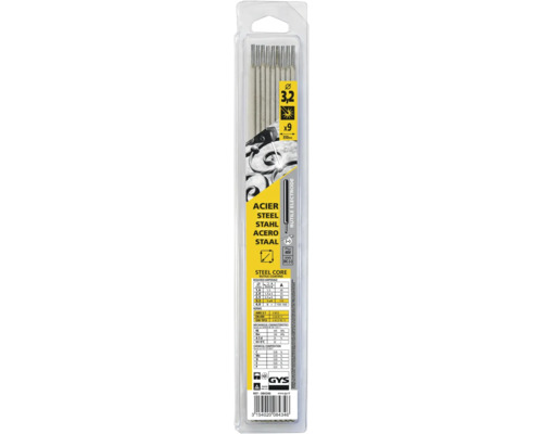 Verpackung mit neun Stahl Schweißstäben Durchmesser 3,2 mm Länge 350 mm
