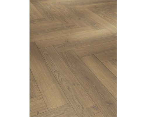 Verlegung von Laminatboden im Fischgrätmuster