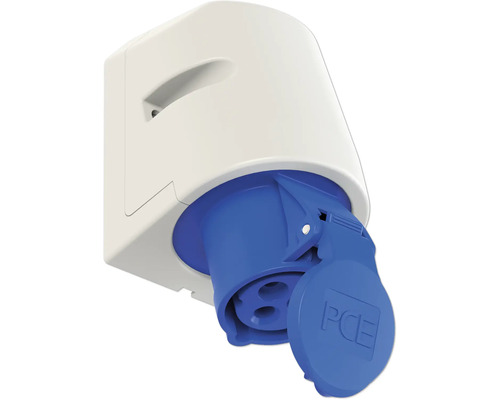 PCE Logo Industriesteckdose für die Wandmontage