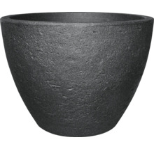 Schwarzer Pflanztopf für den Garten