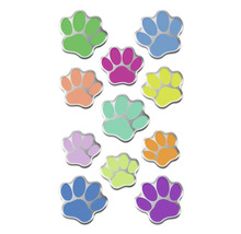 Mehrfarbige Pfotenaufkleber
