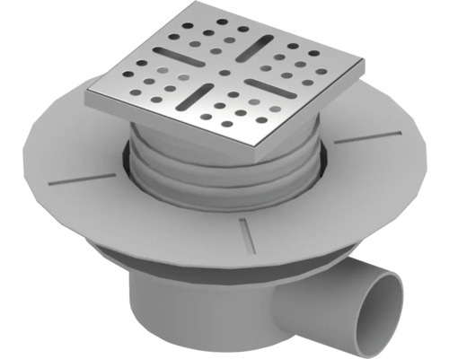 Duschablauf Aurlane 50 mm für Duschbodenelement chrom matt FAC033