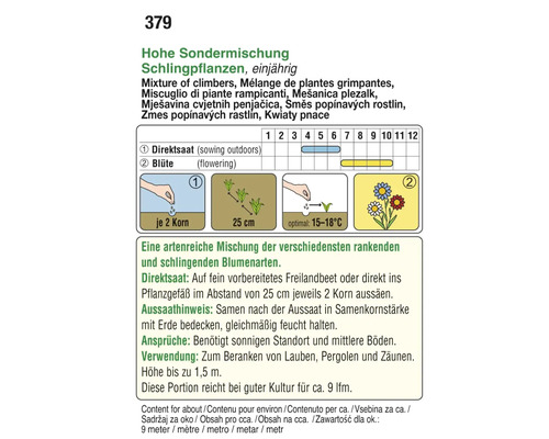 Informationen zum Anpflanzen von einjährigen Schlingpflanzen