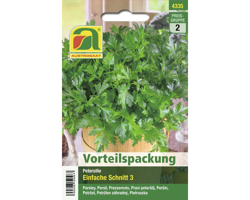 Austro Saat Petersilie Einfache Schnitt 3 Vorteilspackung