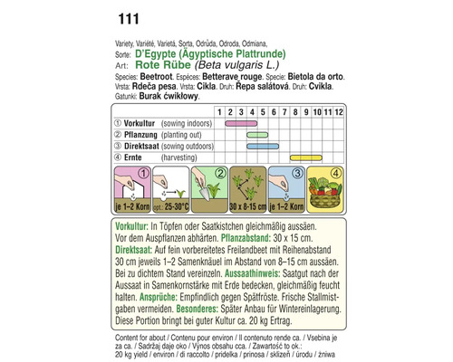 Anleitung zum Anbau von Rote Rübe