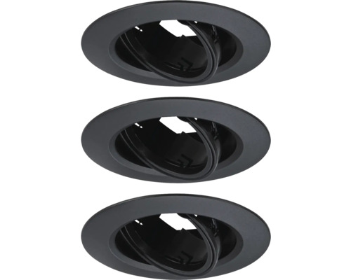 Drei Einbaustrahler für den Innenbereich