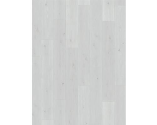 Helle Holzboden-Optik mit länglichen Paneelen.