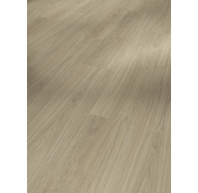 Nahaufnahme eines hellen Laminatbodens mit Holzoptik