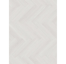 Holzboden mit Fischgrätenmuster