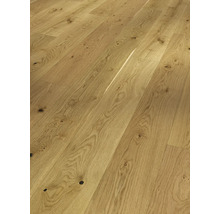 Verlegter Eichenholzfußboden