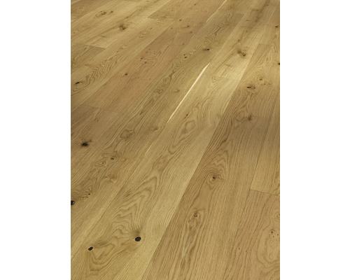 Verlegter Eichenholzfußboden