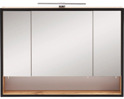 Spiegelschrank mit drei Türen und Beleuchtung