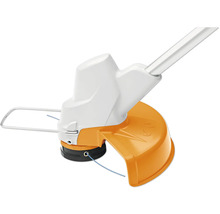 Detailaufnahme eines Rasentrimmers