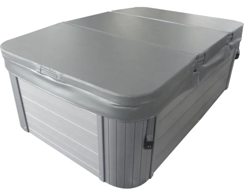 Abgedeckter Whirlpool mit Sicherheitsverschluss