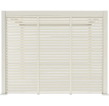 Sichtschutzzaun mit horizontalen Lamellen