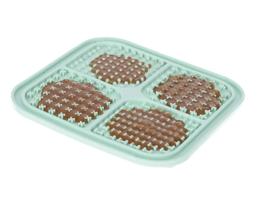 Interaktives Futterspielzeug für Haustiere mit vier Fächern