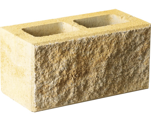 Hohlblockstein aus Beton mit zwei Kammern
