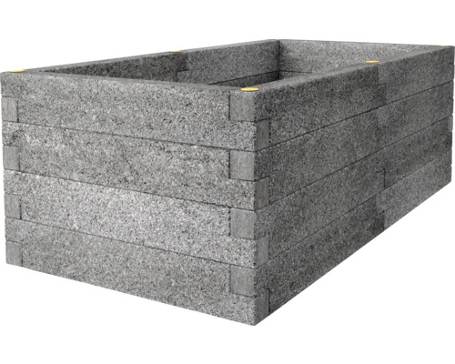 Hochbeet aus Holzbeton