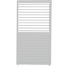 Sichtschutzzaun mit Lamellen für den Außenbereich