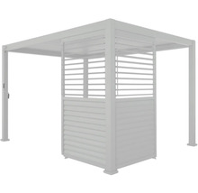 Pergola mit Lamellenwand