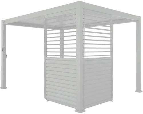 Pergola mit Lamellenwand