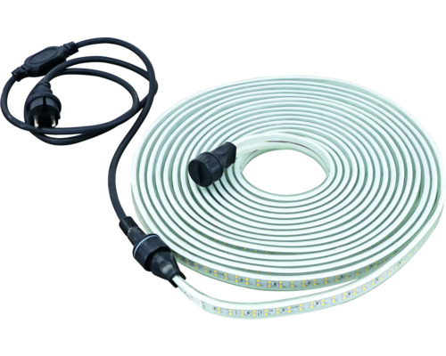 LED Lichtschlauch e2, 230 V, 11500 lm 4000 K, IP 65, 10 m LED-Lichtschlauch aufgerollt mit Anschlusskabel