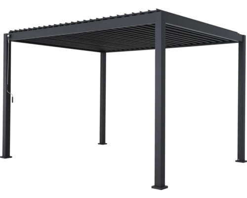 Freistehende Pergola mit Lamellendach zur Terrassenüberdachung