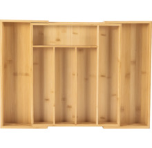 Bambus Schubladeneinsatz mit variablen Fächern für Küchenutensilien