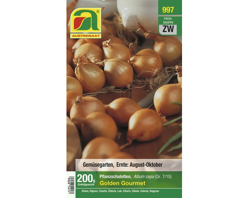 Austrosaat Golden Gourmet Pflanzschalotten, 200 Gramm