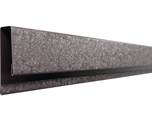Fassadenprofil J für Siding 0,45mm RAL 8019 Matt, L=2 m Metallwinkelprofil für Bauanwendungen