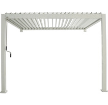 Freistehende Pergola mit verstellbaren Lamellen für den Garten