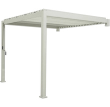 Freistehende Pergola mit Lamellendach zur Terrassenbeschattung