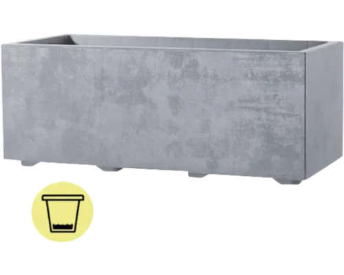 Rechteckiger Pflanzkasten aus Stein mit Bewässerungsfunktion