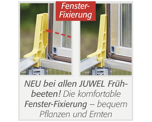 JUWEL Fensterfixierung für Frühbeete