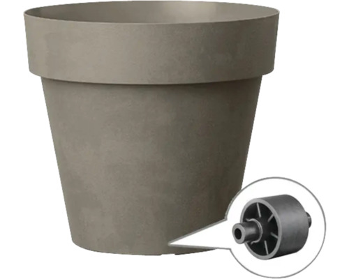 Blumentopf aus Kunststoff mit Rollen