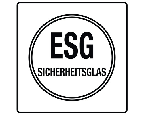 ESG Sicherheitsglas Kennzeichen