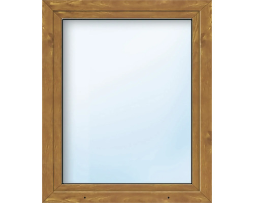 ARON Basic+ Kunststofffenster 1 Flügelig (Dreh-Kipp) ESG 80x170 cm Golden Oak DIN Links