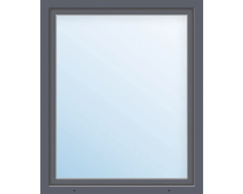 ARON Basic+ Kunststofffenster 1 Flügelig (Dreh-Kipp) ESG 75x160 cm RAL 7016 anthrazitgrau DIN Links